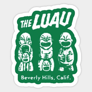 The Luau V2 Beverly Hills Vintage Tiki Bar Sticker